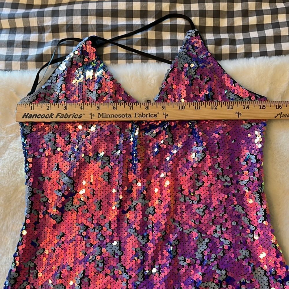New! Sequins Mini Dress Mermaid Homecoming  Size 7 from By & By‎ NWT - Picture 10 of 14